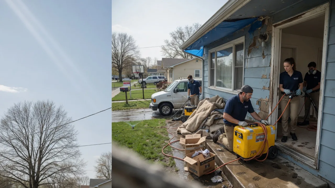 Basement Flood Cleanup in Greenup, IL near me